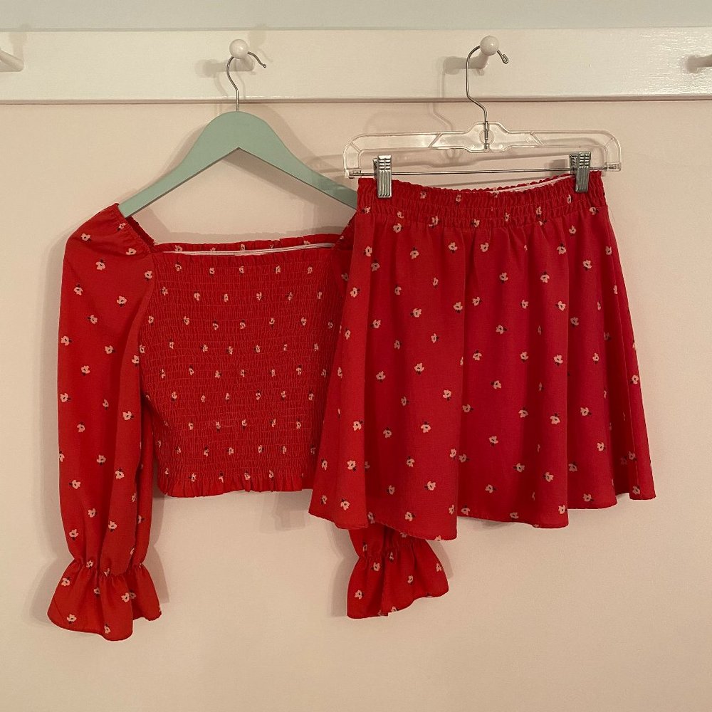 Preppy Smocked Floral Set Size XS / XXS